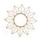 Habitat Decor 24&#x22; Narci Gold Floral Wall Mirror